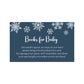 Winter Wonderland Pink or Blue Baby Shower Book Insert