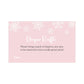 Winter Wonderland Pink or Blue Baby Shower Diaper Raffle Ticket