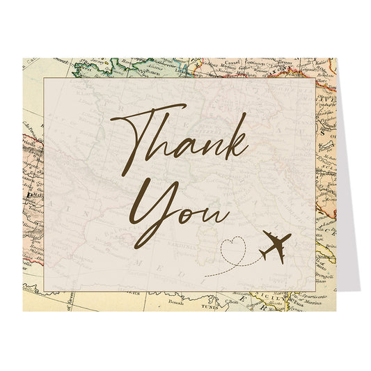 Adventure Awaits Bridal Shower Thank You Card