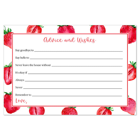 Strawberry Advice, Predictions Card