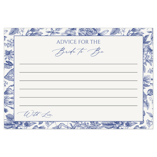 Something Blue Advice for the Bride Card