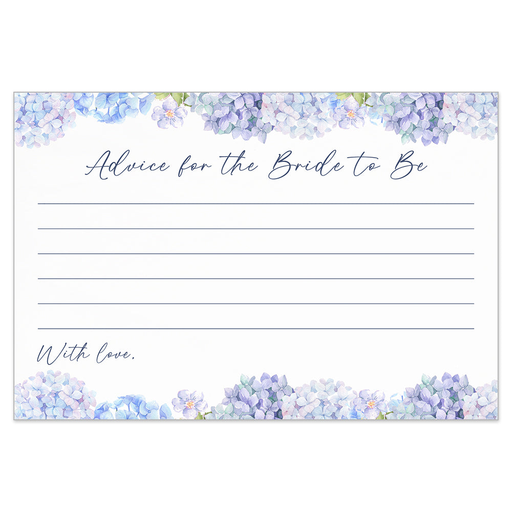 Hydrangea Advice for the Bride Card