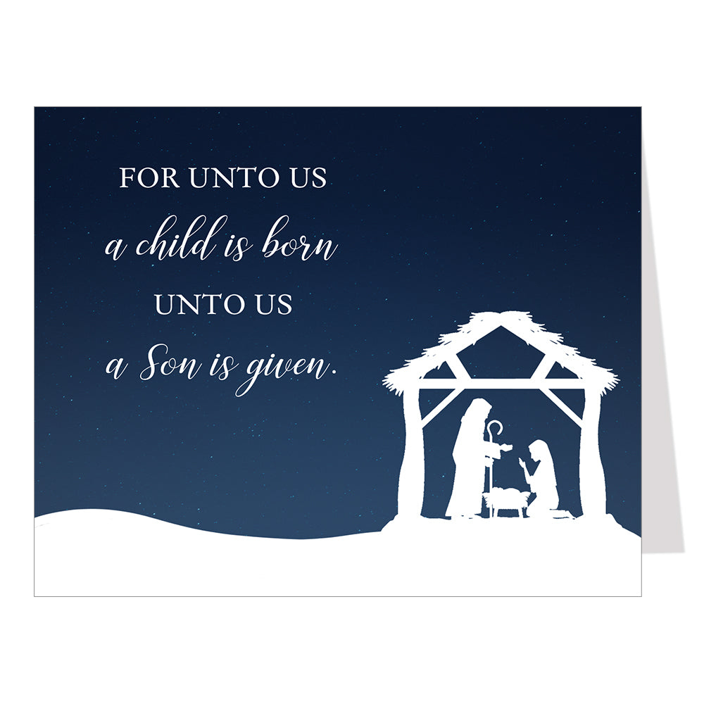 Away in a Manger Christmas Cards