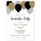 Balloon Graduation Invitation