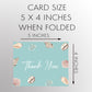 Beach Shells Thank You Card