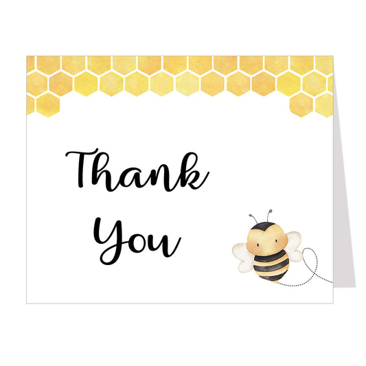 Honeybee Baby Shower Thank You Card