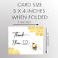 Honeybee Thank You Card