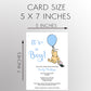 Winnie the Pooh Balloon Baby Shower Invitation