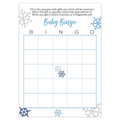 Little Snowflake Bingo Card