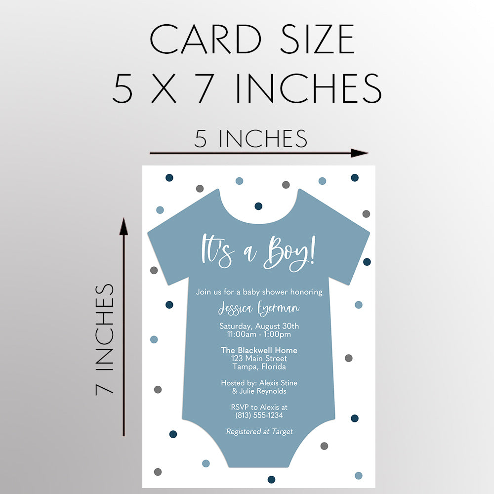 Bodysuit Baby Shower Invitation