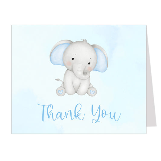 Watercolor Elephant Thank You Cards