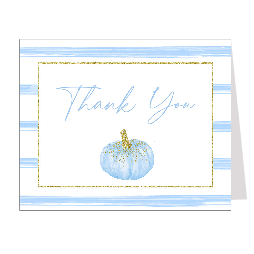 Sparkling Pumpkin Thank You Card