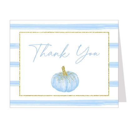 Sparkling Pumpkin Thank You Card