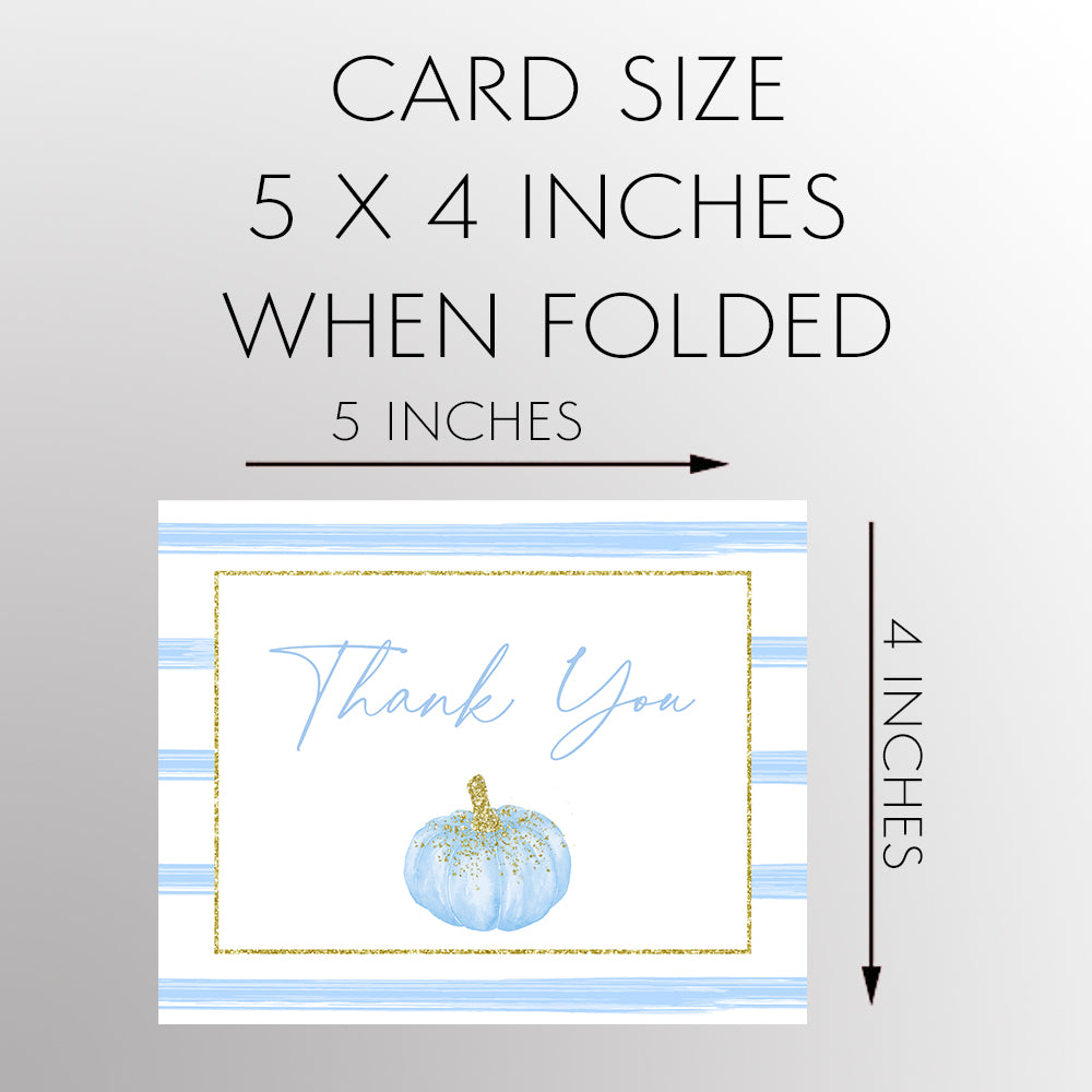 Sparkling Pumpkin Thank You Card