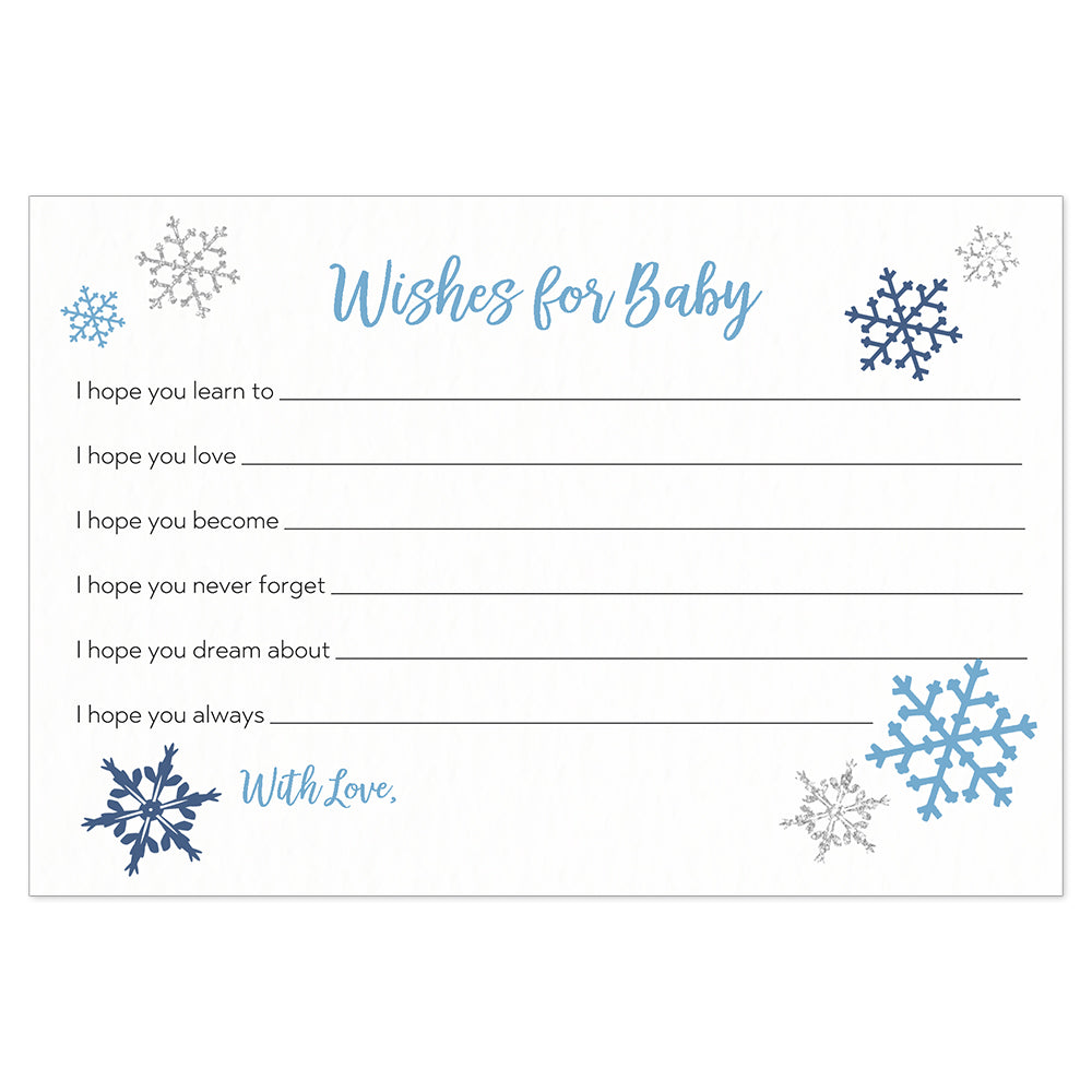 Little Snowflake Wishes For Baby Card