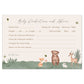 Boho Woodland Predictions and Advice Card