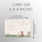 Boho Woodland Predictions and Advice Card
