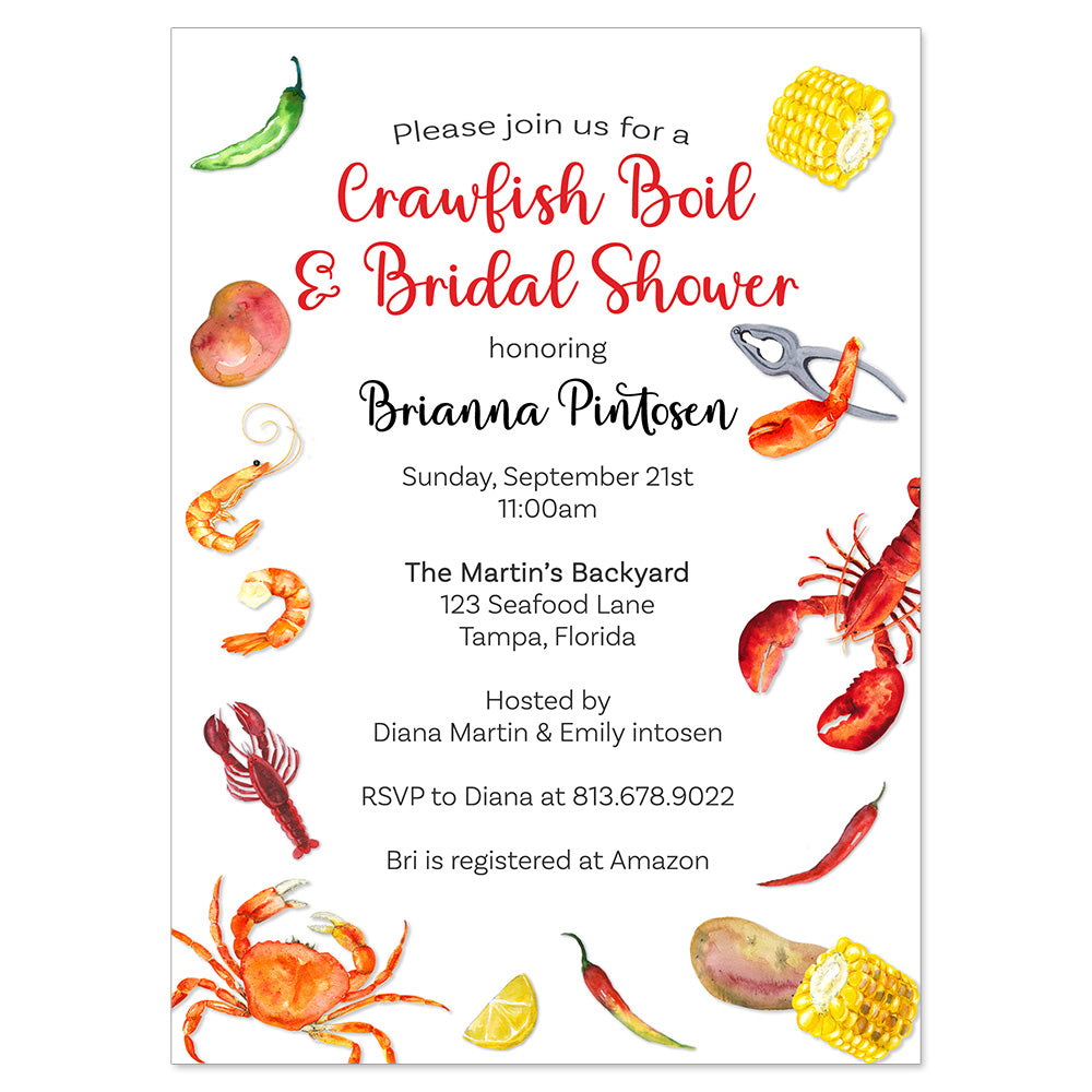 Low Country Boil Invitation