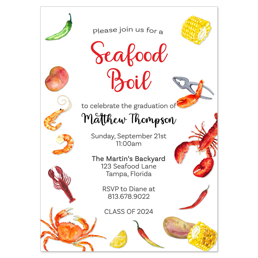 Low Country Boil Invitation