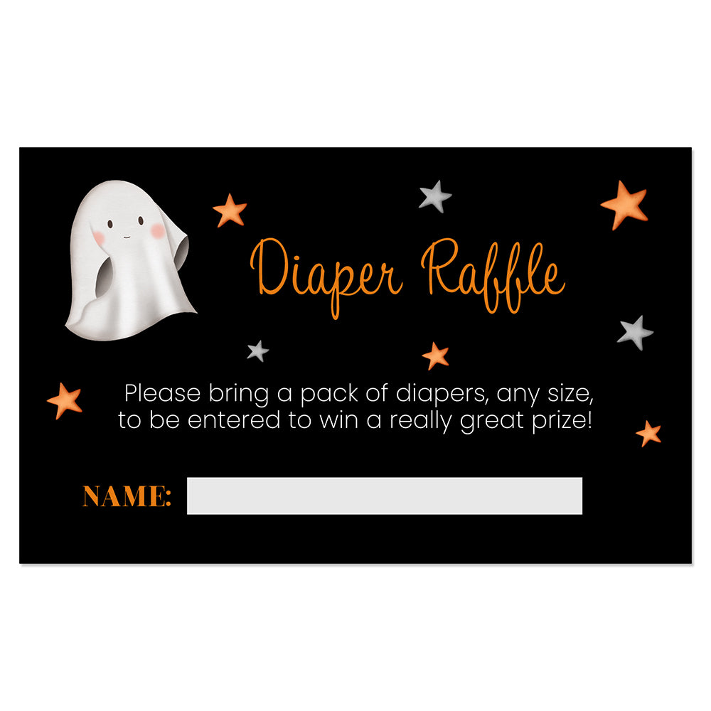 A Little Boo Diaper Raffle Ticket