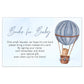 Hot Air Balloon Bring a Book Insert