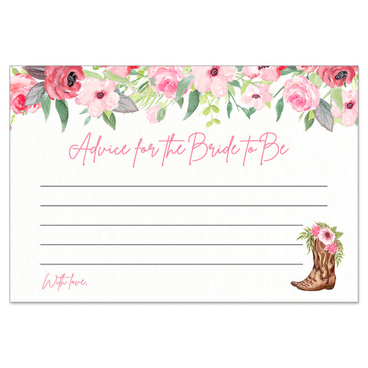 Cowboy Boots Advice for the Bride Card