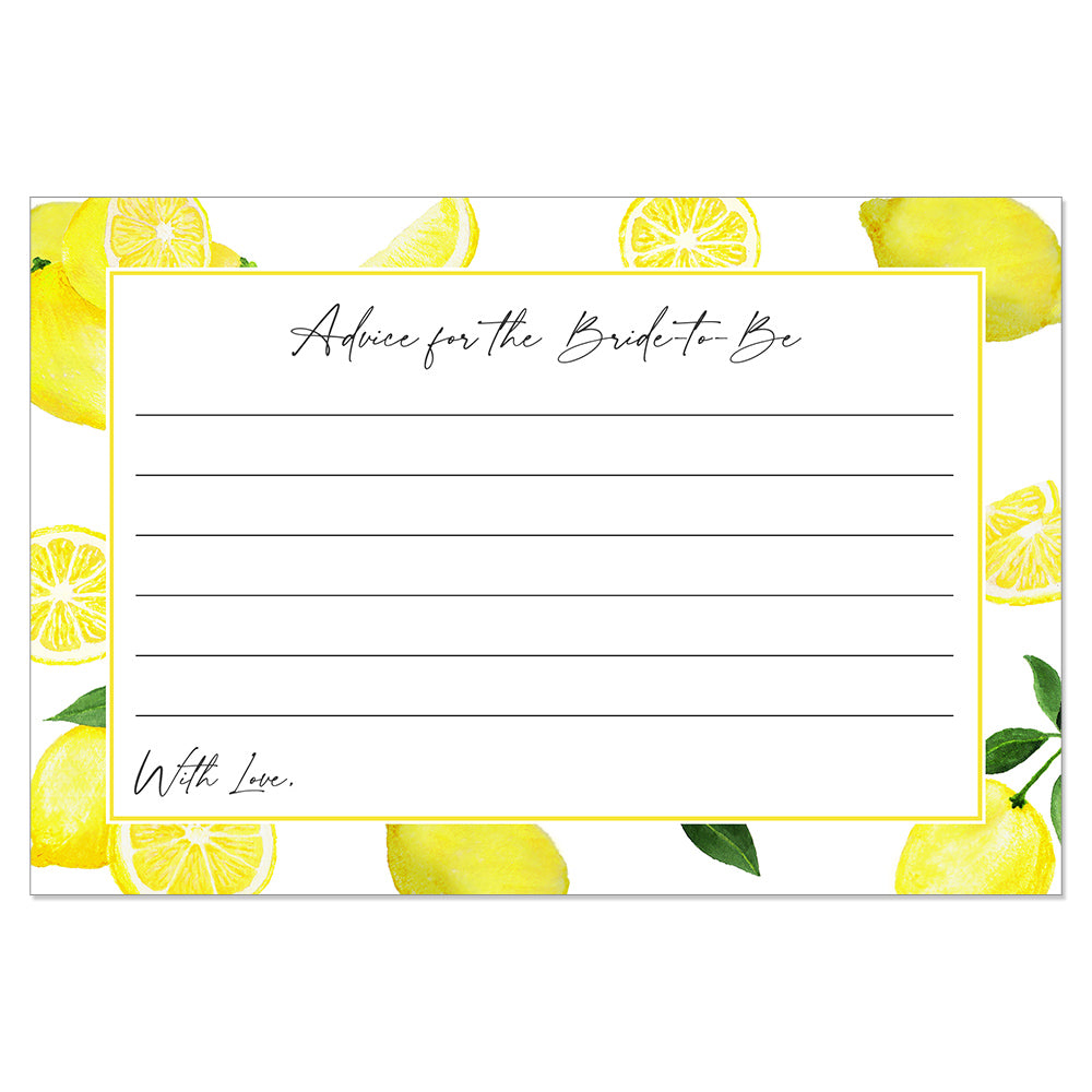 Lemon Advice for the Bride Card