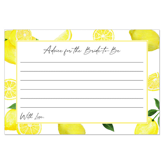 Lemon Advice for the Bride Card