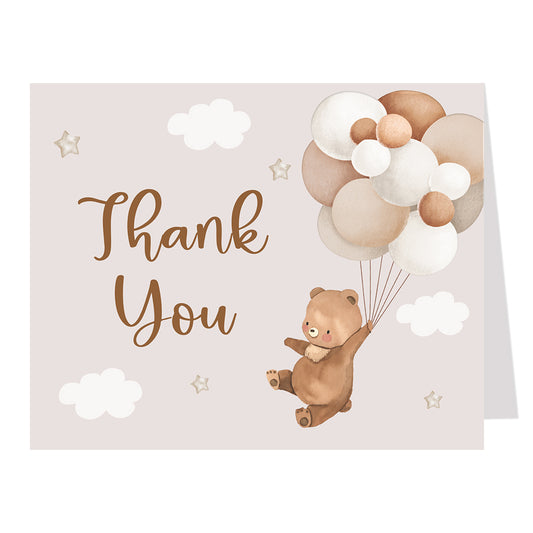 Bearly Wait Teddy Bear Baby Shower Thank You Cards