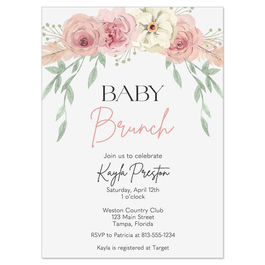 Baby Brunch Invitation