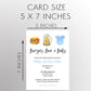 Burgers Beer and Baby Baby Shower Invitation