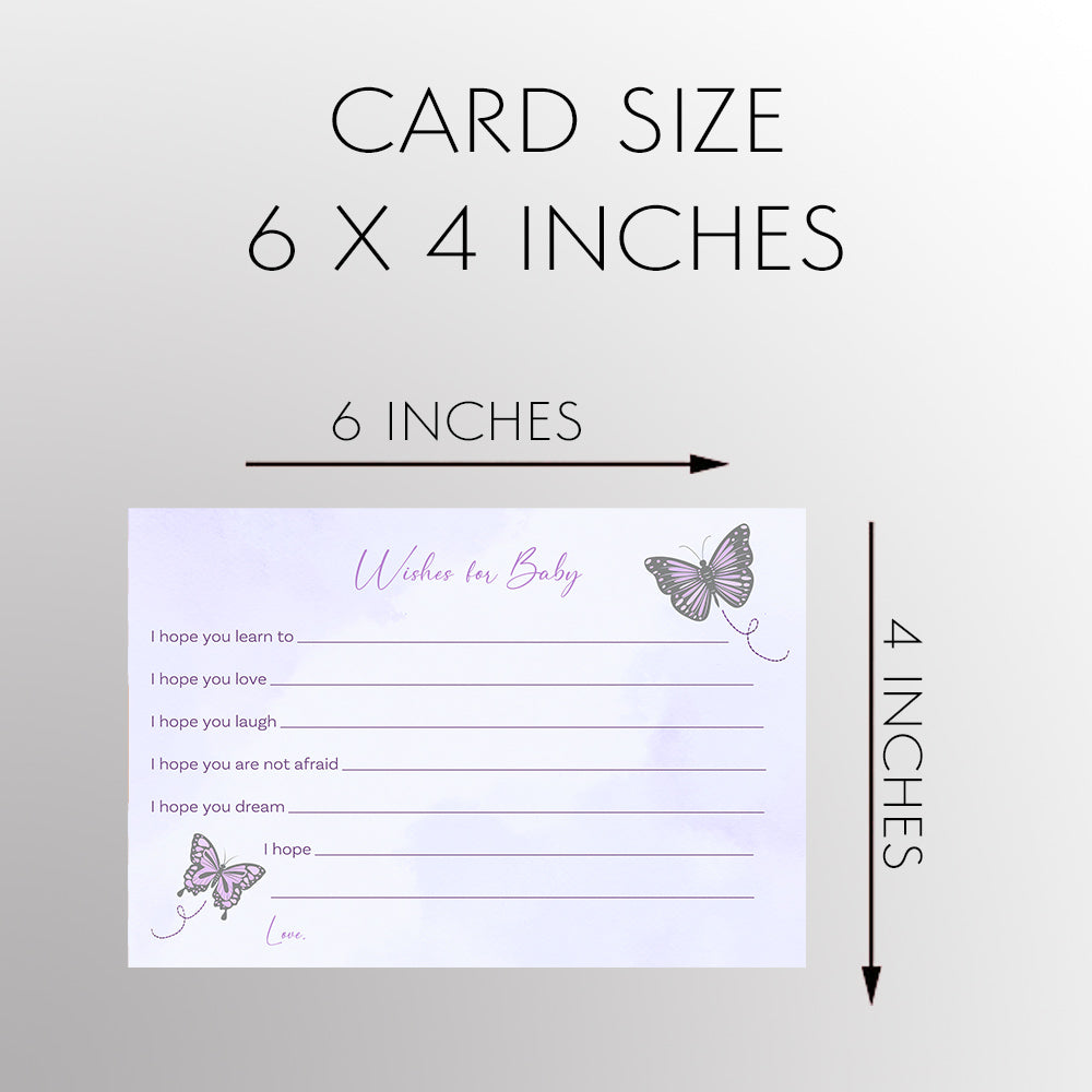 Butterfly Kisses Wishes Card