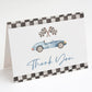 Race Car Baby Shower Thank You Card