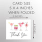 Cocktails Thank You Card