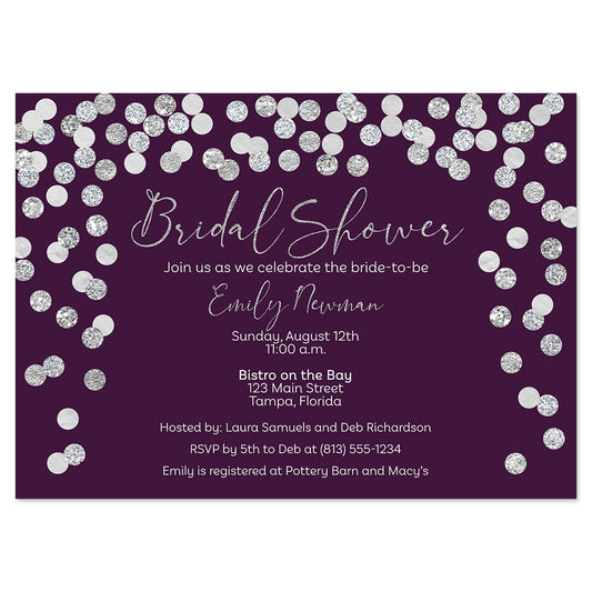 Confetti Bridal Shower Invitation