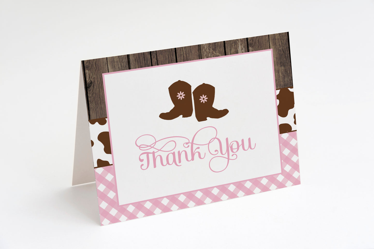 Cowgirl Thank You Card