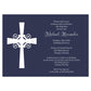Simple Cross Silhoutte Invitation