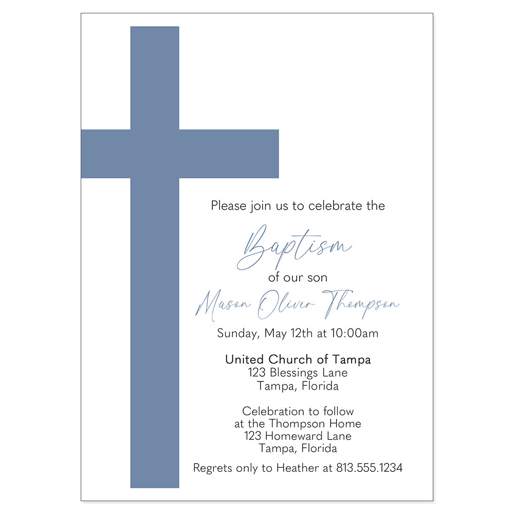 Large Cross Invitation