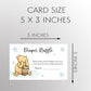 Winnie the Pooh Winter Diaper Raffle Ticket