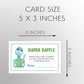 Dino Egg Diaper Raffle Ticket