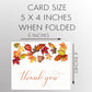 Falling For Autumn Bridal Shower Thank You Card