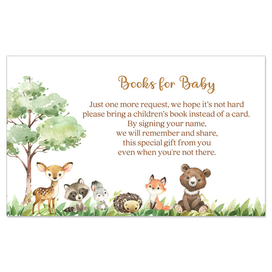 Forest Friends Bring a Book Insert