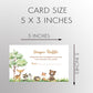 Forest Friends Baby Shower Diaper Raffle Ticket