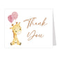 Watercolor Giraffe Thank You Card