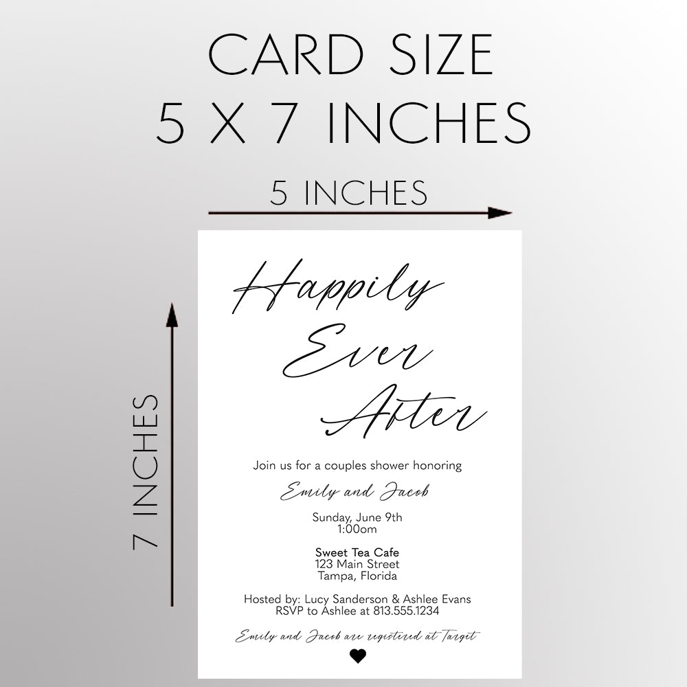 Happily Ever After Couples Shower Invitation