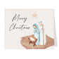 Watercolor Jesus Mary Joseph Christmas Card