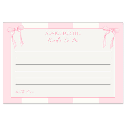 She's Tying the Knot Advice for the Bride Card