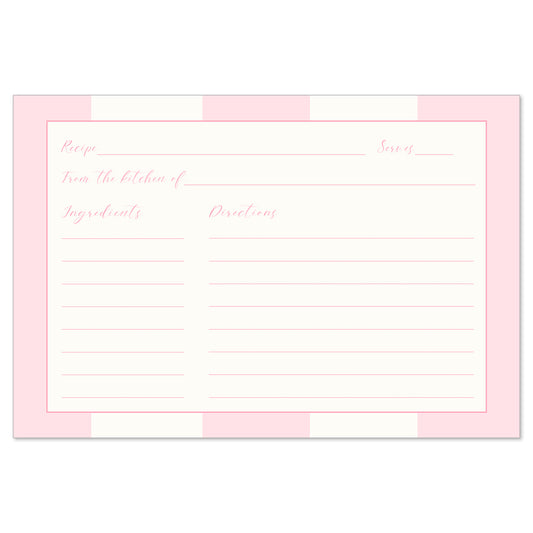 She's Tying the Knot Recipe Card