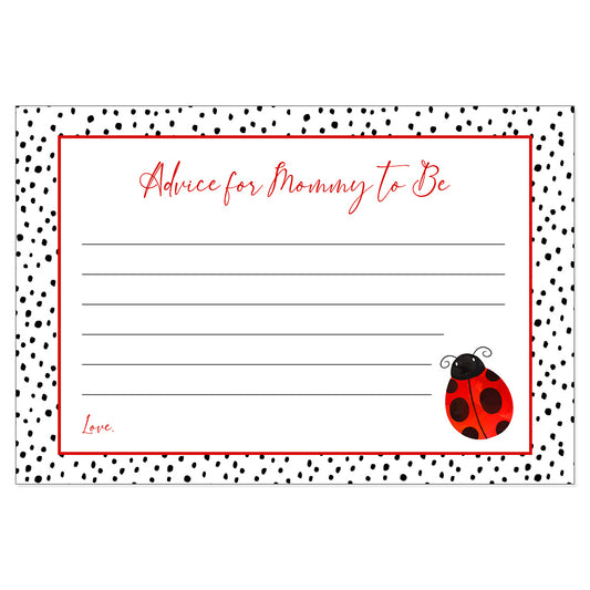 Ladybug Advice Card
