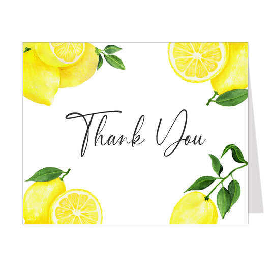 Lemon Squeeze Baby Shower Thank You Card